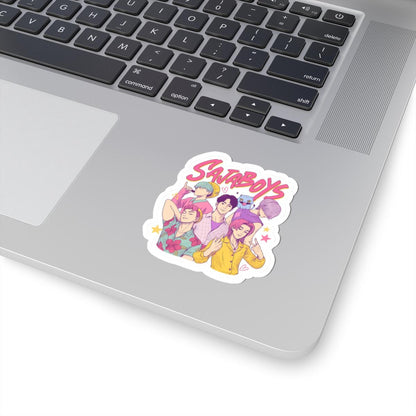 ColorFlow | Sataboys Kpop Inspired Anime Boy Band Art Vinyl Sticker