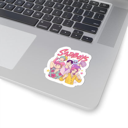 ColorFlow | Sataboys Kpop Inspired Anime Boy Band Art Vinyl Sticker