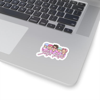 ColorFlow | Sija Boys Cute Kpop Chibi Idol Group Aesthetic Vinyl Sticker