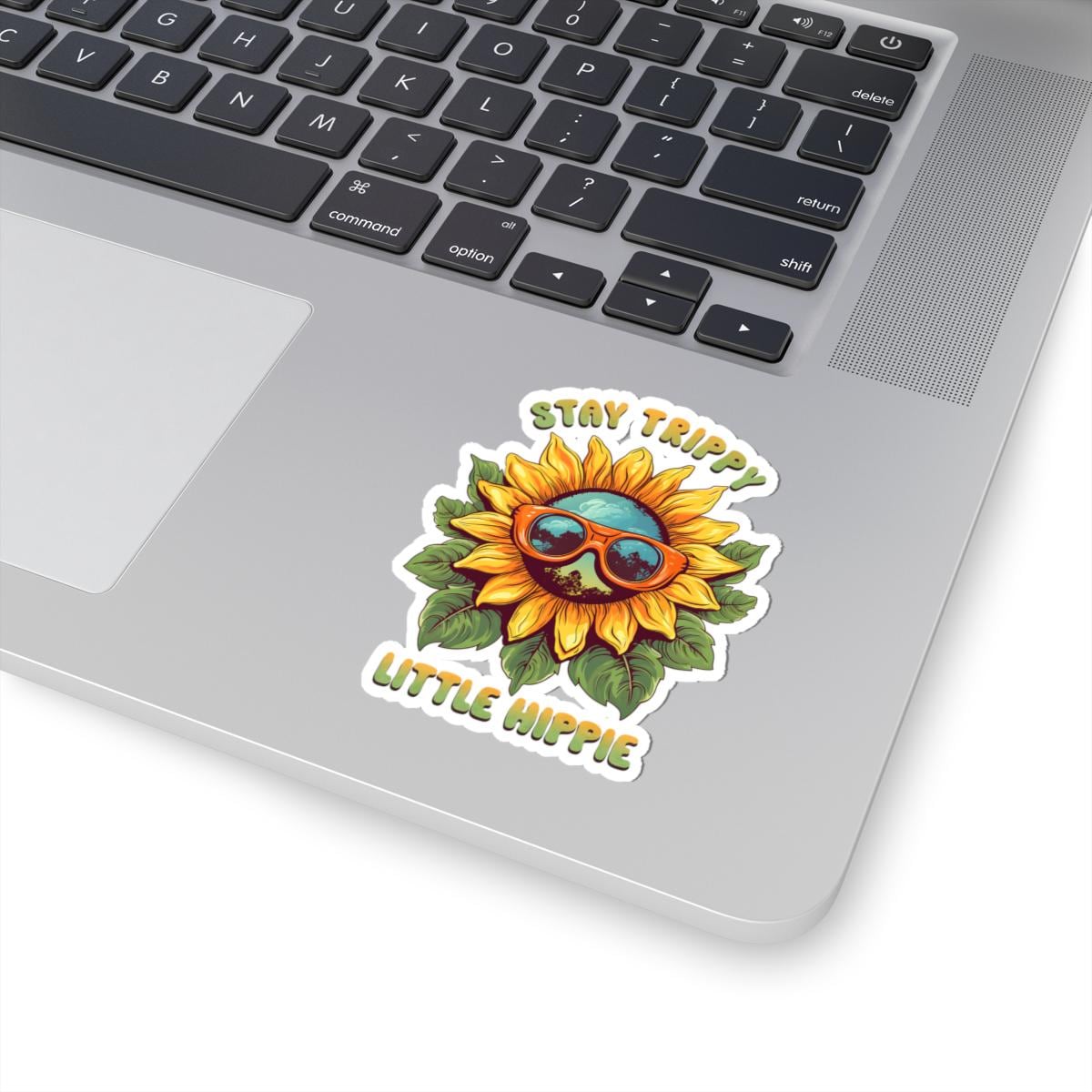 ColorFlow | Stay Trippy Sunflower Sunglasses Psychedelic Retro Hippie Art Vinyl Sticker