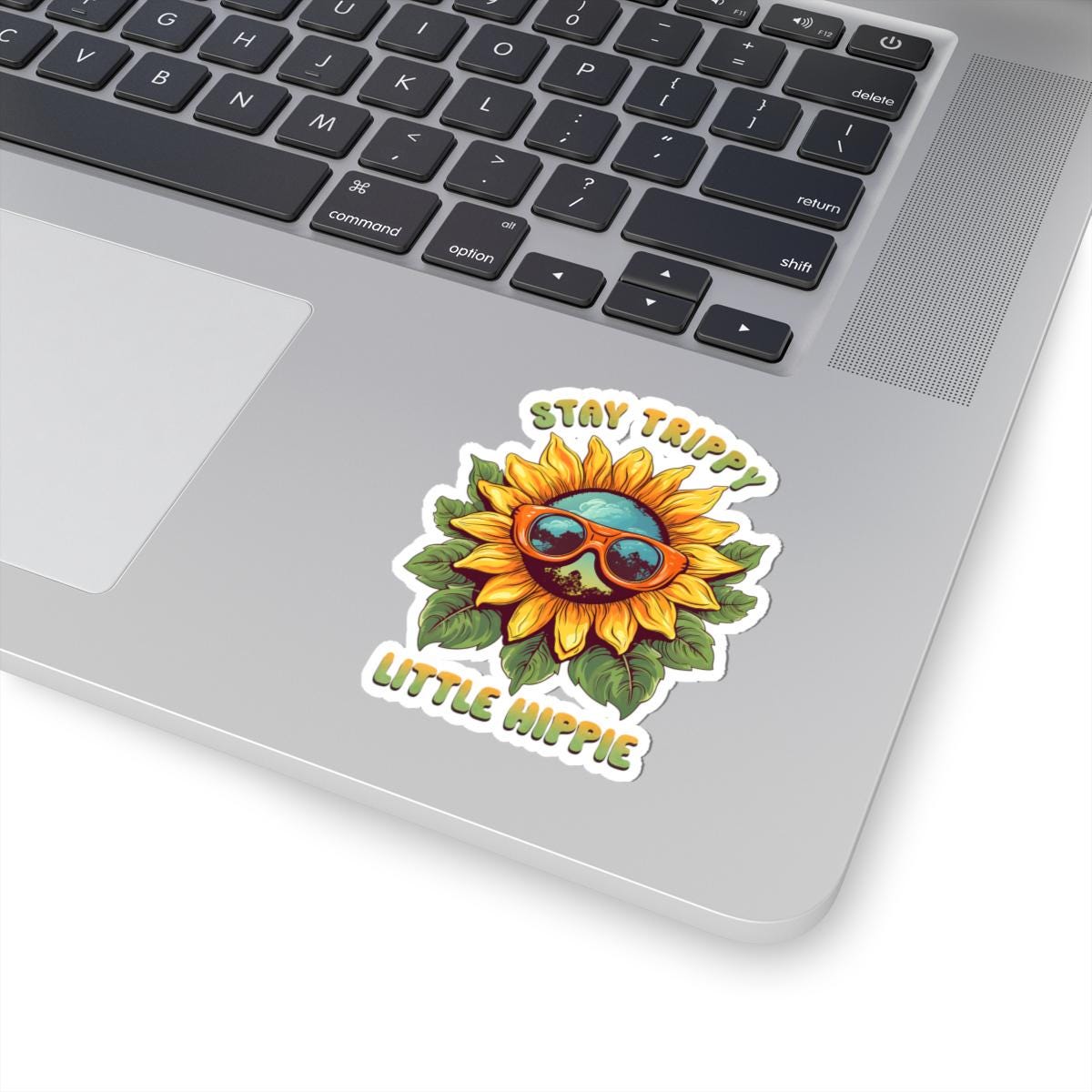 ColorFlow | Stay Trippy Sunflower Sunglasses Psychedelic Retro Hippie Art Vinyl Sticker
