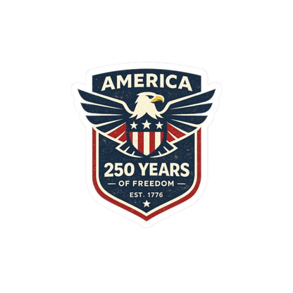 ColorFlow | America 250 Years of Freedom Patriotic Eagle Anniversary Vinyl Sticker