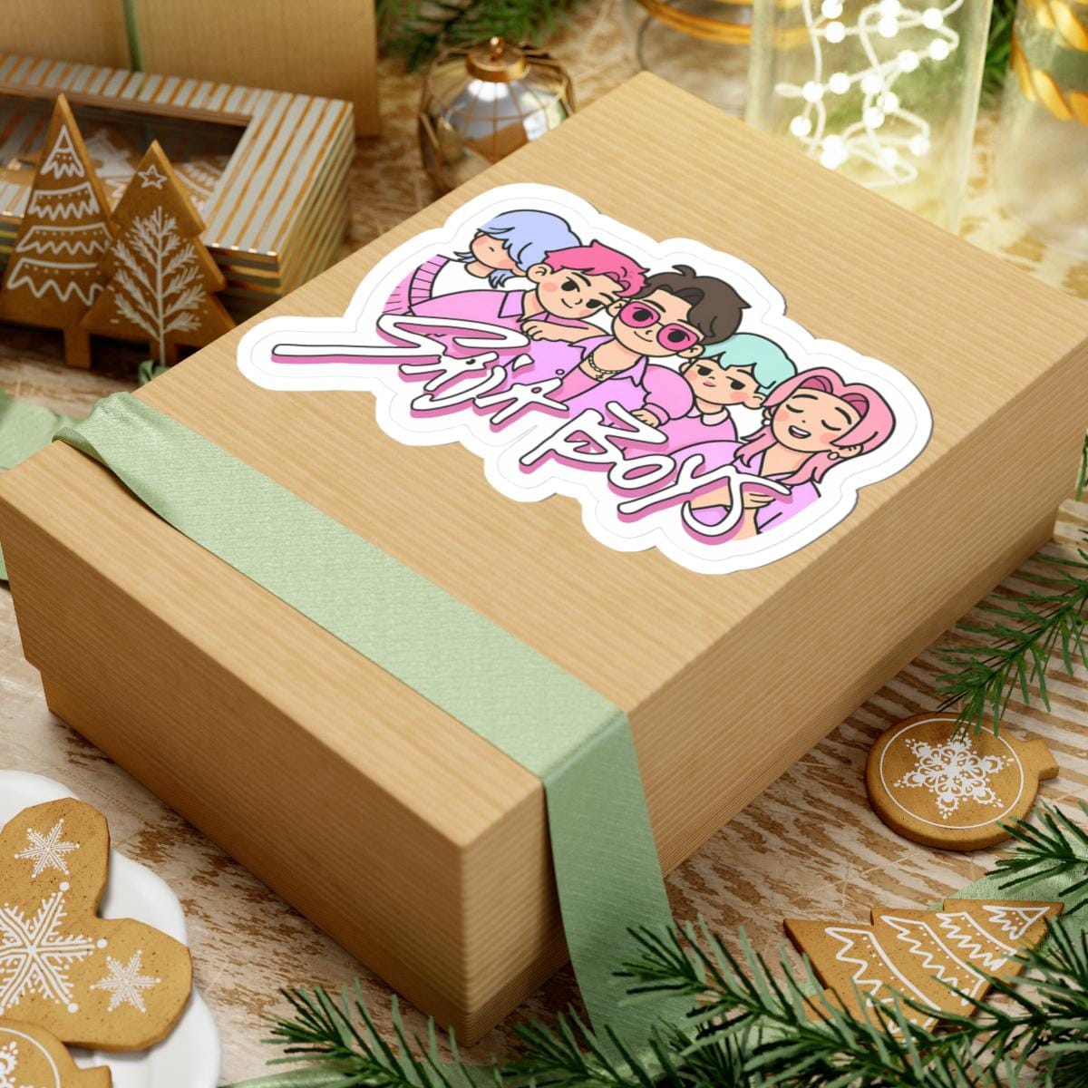 ColorFlow | Sija Boys Cute Kpop Chibi Idol Group Aesthetic Vinyl Sticker
