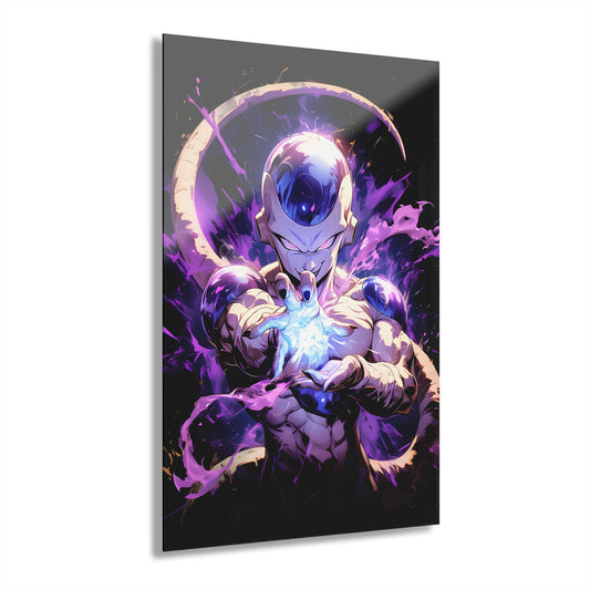 ColorFlow | Galactic Emperor Energy Anime Metal Wall Art | Cosmic Villain Manga Inspired Decor