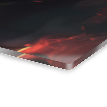 ColorFlow | Infernal Genjutsu Master Anime Metal Wall Art | Scarlet Eye Illusion Manga Decor