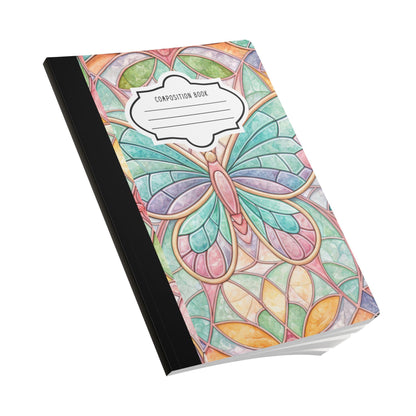 ColorFlow | Pastel Butterfly Composition Notebook Soft Aesthetic Journal for Students Writers and Everyday Note Taking