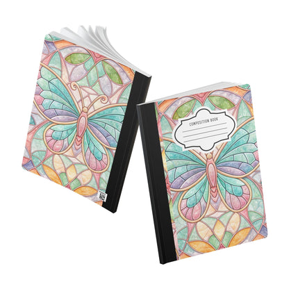 ColorFlow | Pastel Butterfly Composition Notebook Soft Aesthetic Journal for Students Writers and Everyday Note Taking