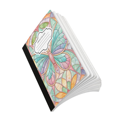 ColorFlow | Pastel Butterfly Composition Notebook Soft Aesthetic Journal for Students Writers and Everyday Note Taking