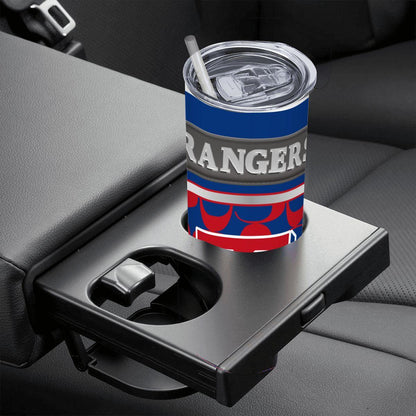 ColorFlow | Texas Rangers Inspired Fashion 20oz Skinny Stainless Steel Tumbler With Straw Dynamic MLB Fan Travel Mug