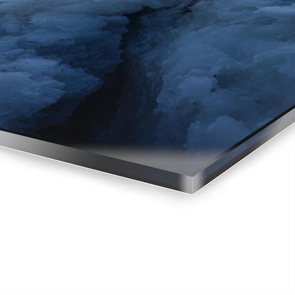 ColorFlow | Majestic Glacier Ice Passage Metal Wall Art | Frozen Arctic Landscape Decor | Cool Toned Nature Wall Accent
