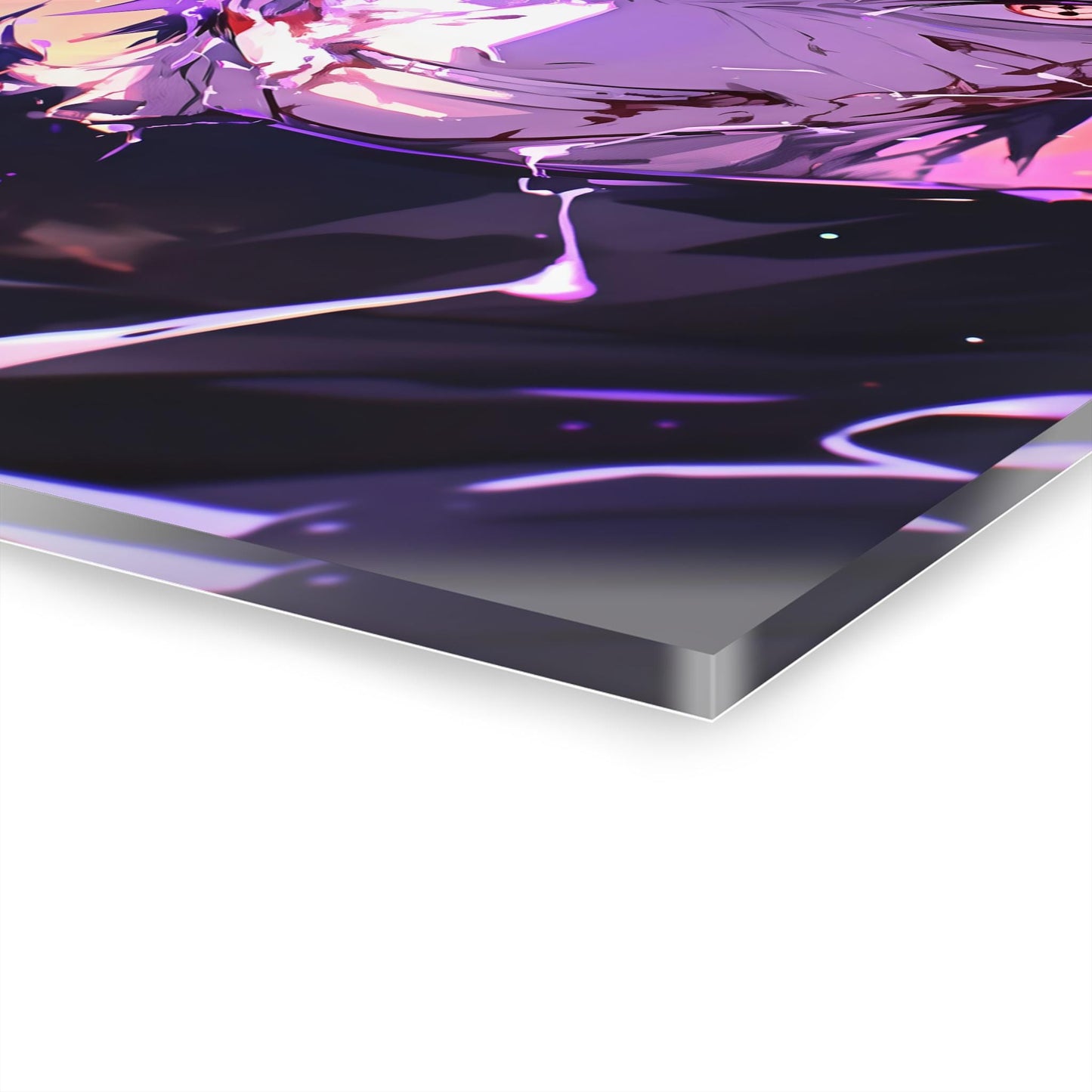 ColorFlow | Shadow Lightning Avenger Anime Metal Wall Art | Cursed Power Manga Inspired Decor