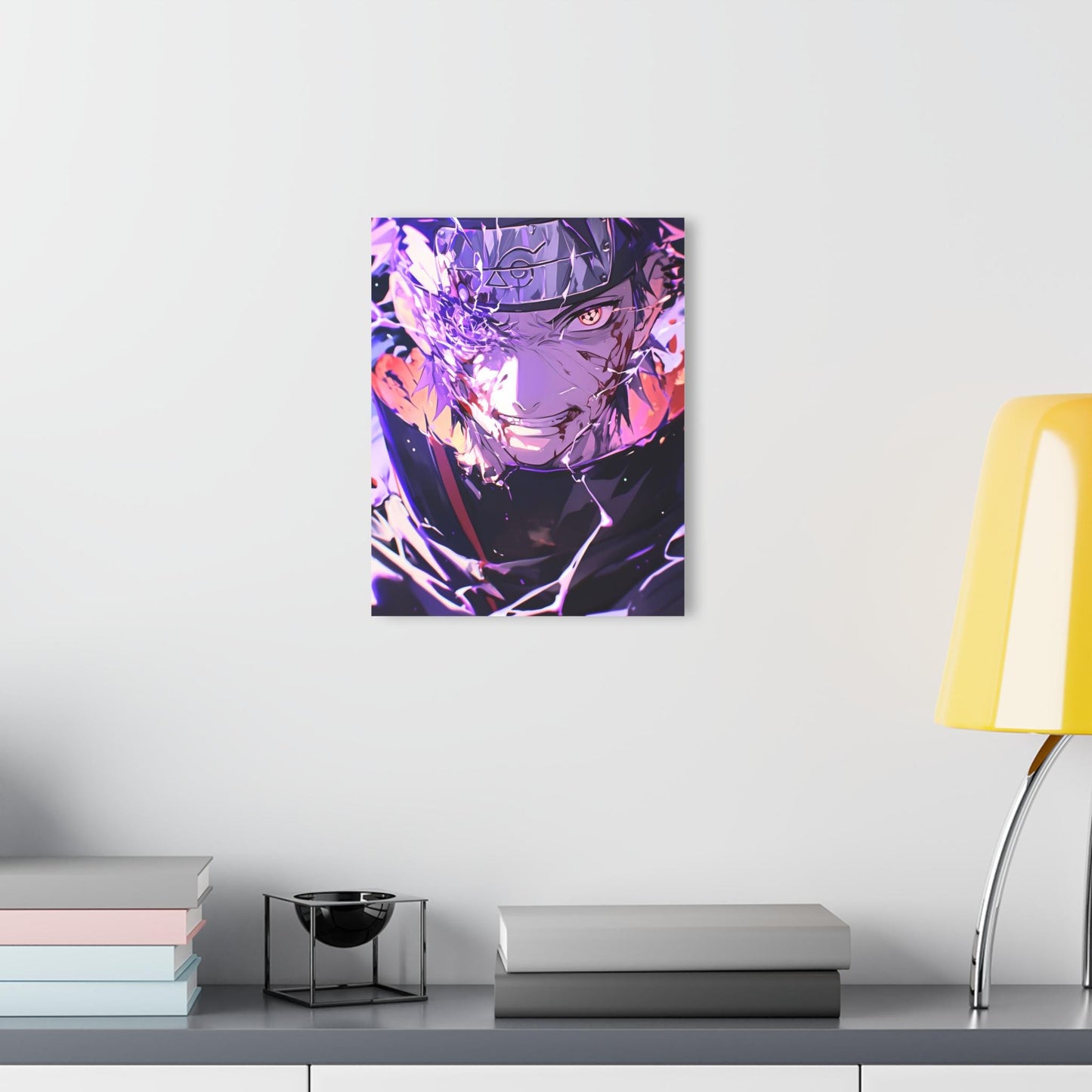 ColorFlow | Shadow Lightning Avenger Anime Metal Wall Art | Cursed Power Manga Inspired Decor