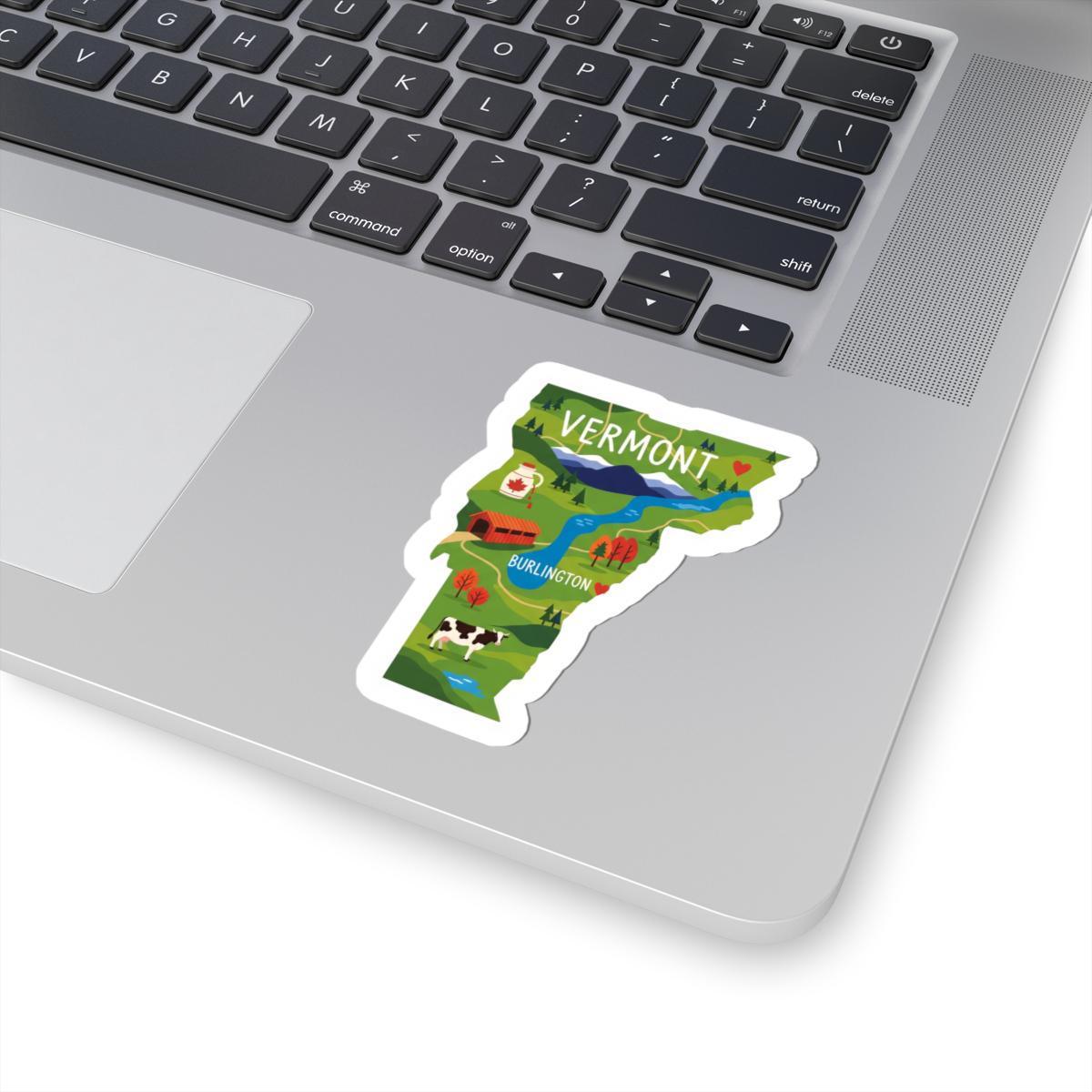 Vermont Sticker Pack | Maple Syrup Cow Covered Bridge Art (Waterproof)