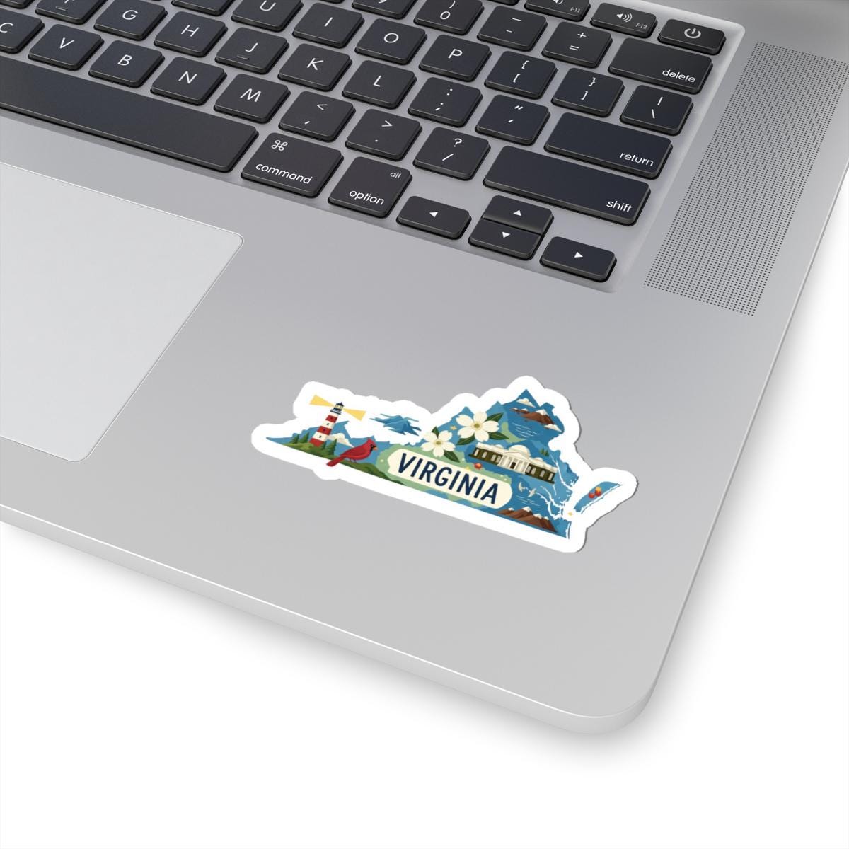 ColorFlow | Virginia Vinyl Sticker Pack | Cardinal Dogwood Lighthouse Art | Waterproof Glossy Matte Holographic