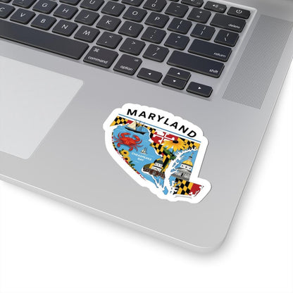 Maryland Crab Sticker | Chesapeake Bay Vinyl Decal, Waterproof USA Made