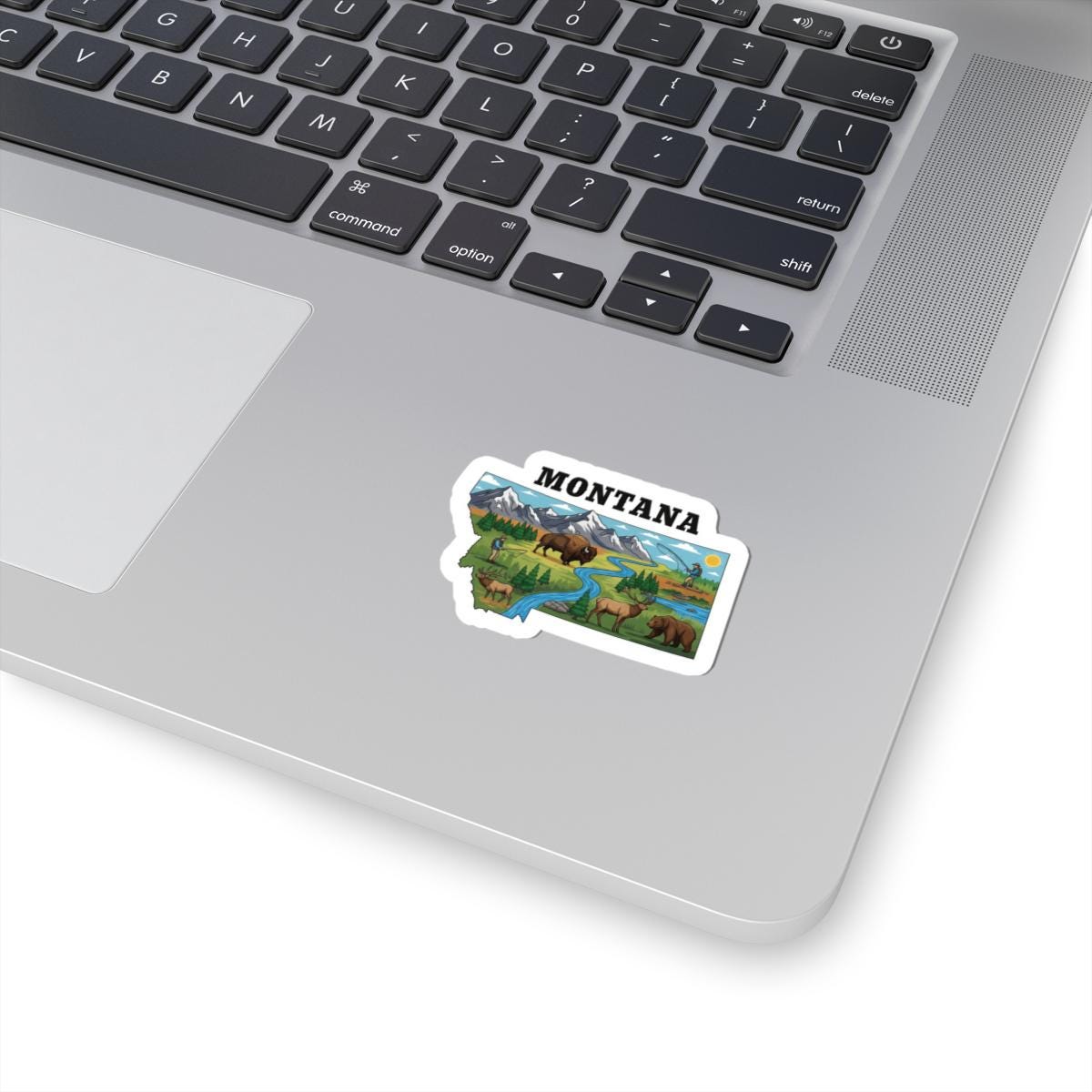 Montana Bison Art Vinyl Sticker | Big Sky Country Decal (Waterproof)