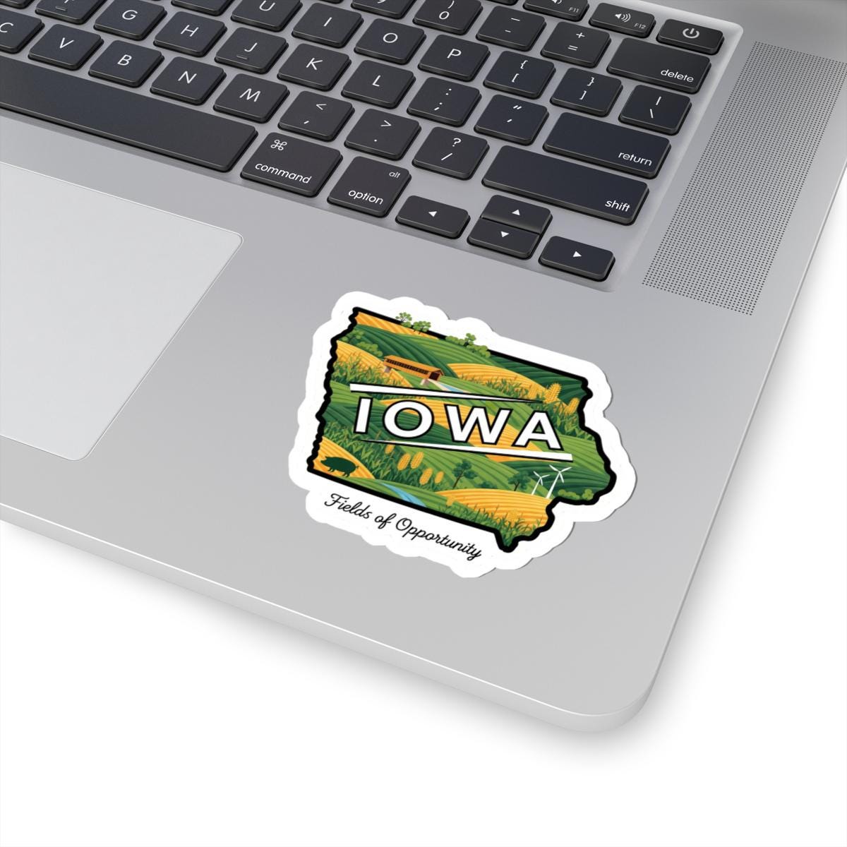 Iowa Fields of Opportunity Vinyl Sticker | Farm Landscape Decal (Waterproof)