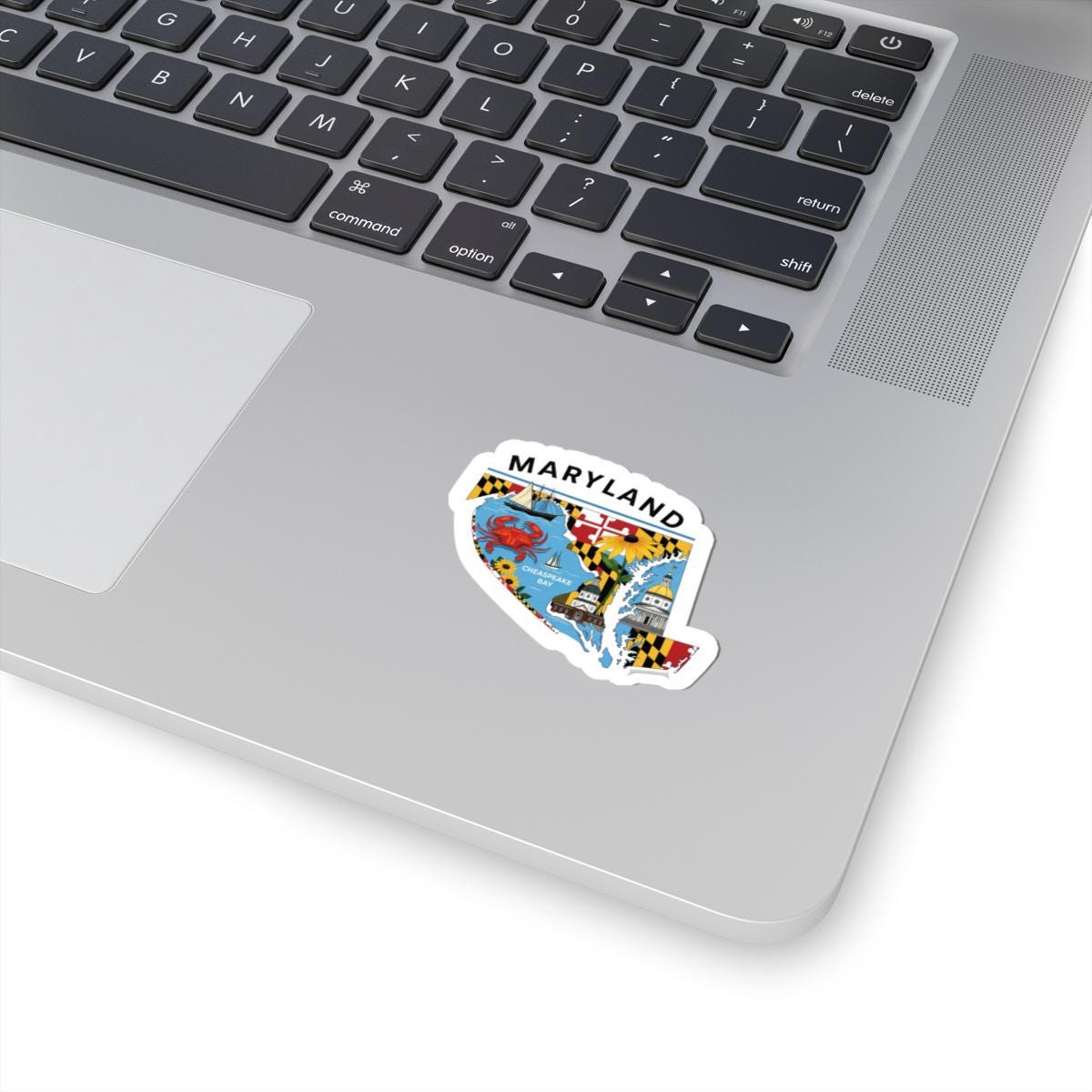 Maryland Crab Sticker | Chesapeake Bay Vinyl Decal, Waterproof USA Made