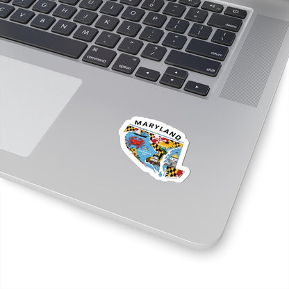Maryland Crab Sticker | Chesapeake Bay Vinyl Decal, Waterproof USA Made