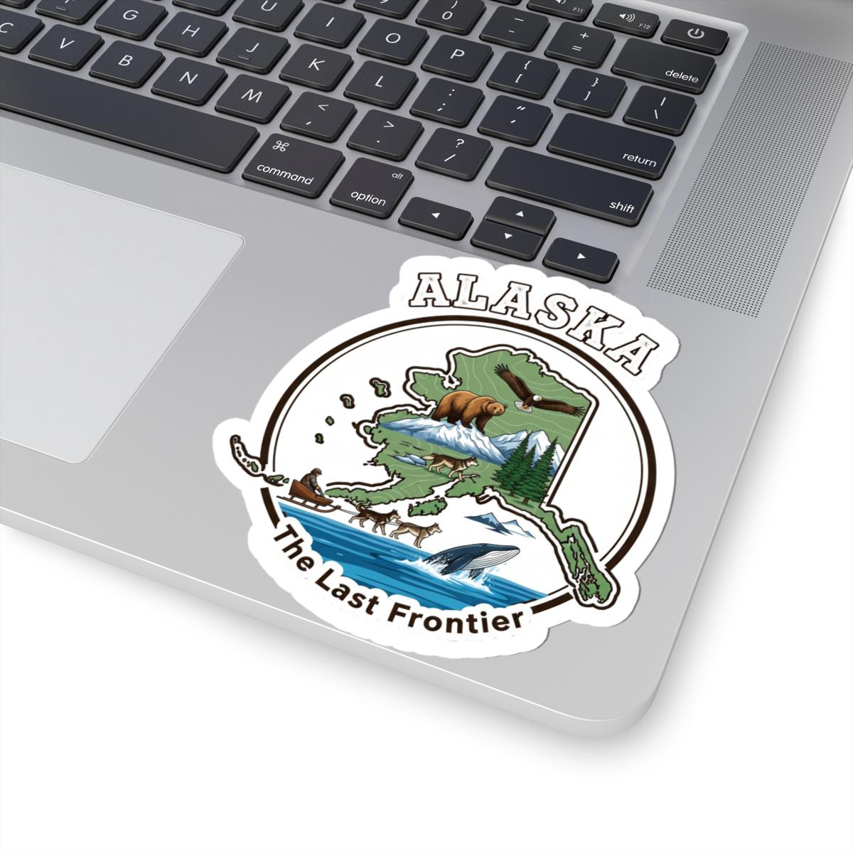 Alaska The Last Frontier Vinyl Sticker | Waterproof Durable Decal USA