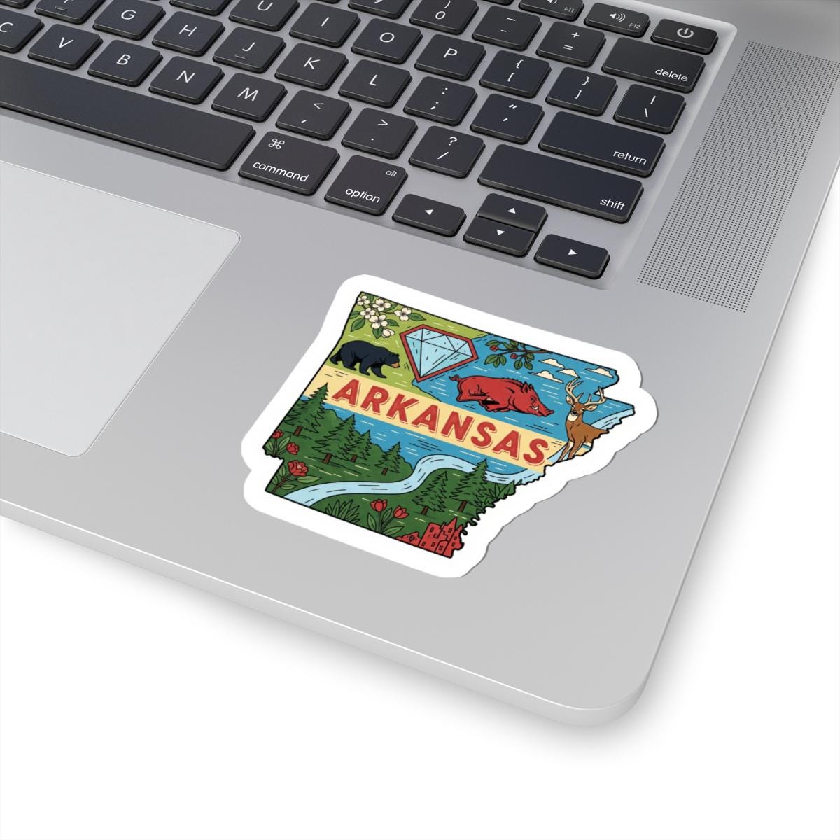 Arkansas State Vinyl Sticker | Waterproof Durable Decal | USA Made Art