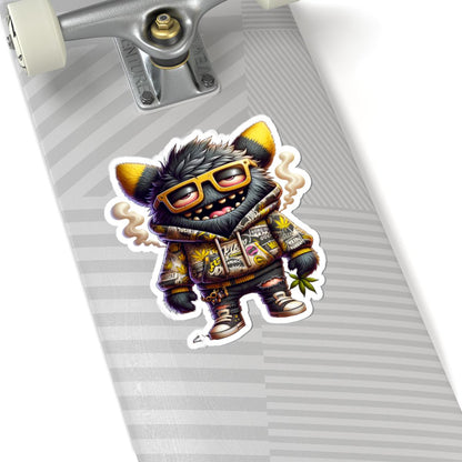Streetwear Monster Sticker | Waterproof Vinyl Laptop Car Decor (Glossy)