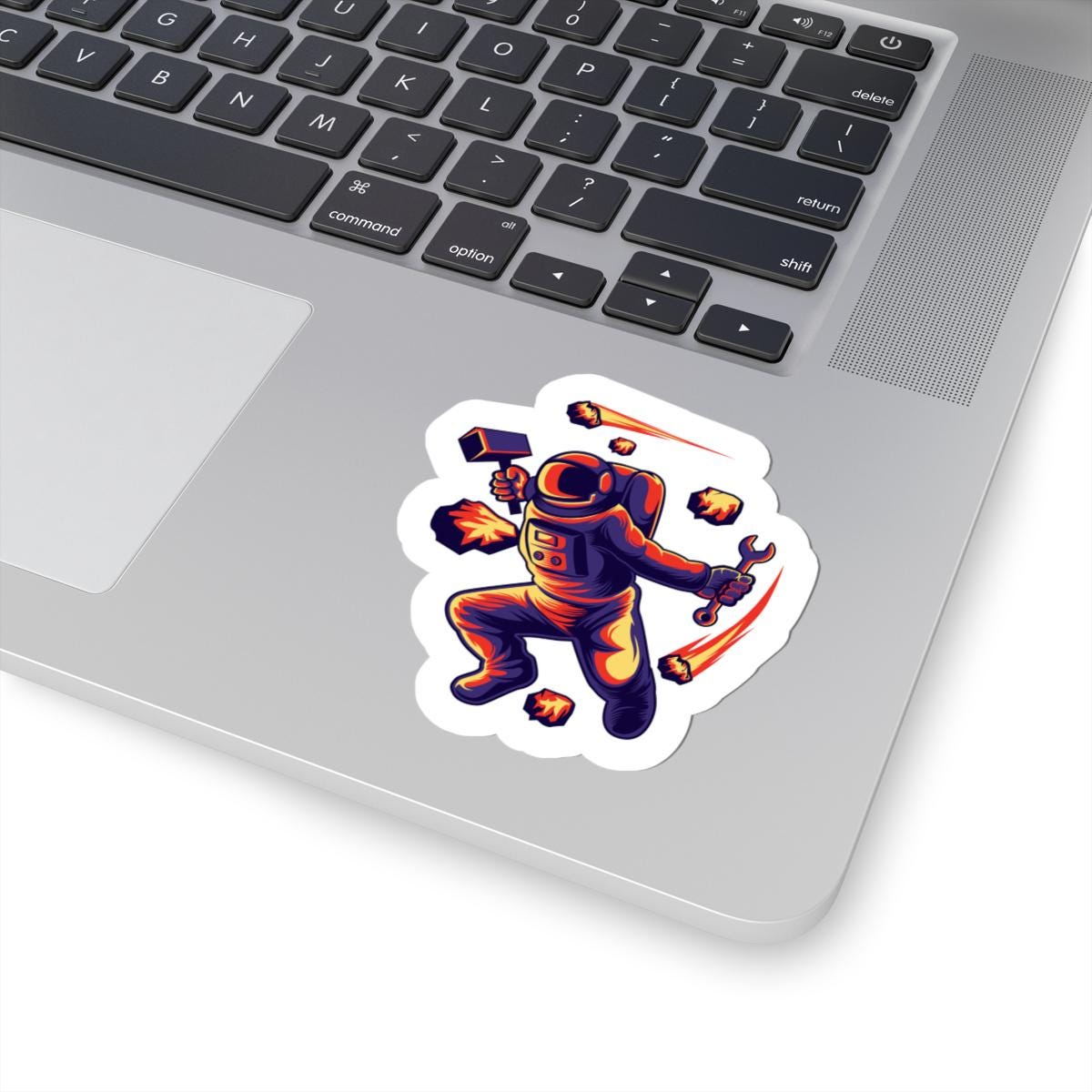 Astronaut Meteor Sticker | Space Repair Worker Vinyl Decal | Cosmic Art (Waterproof)