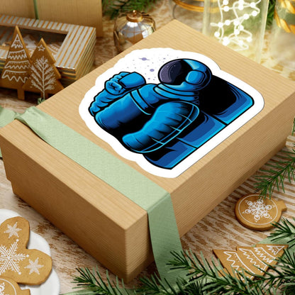 Astronaut Coffee Sticker | Cosmic Space Vinyl Decal, Galaxy Mug Art