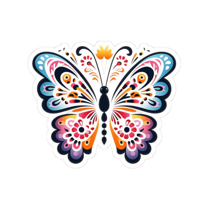 Vibrant Butterfly Sticker | Boho Insect Art, Waterproof Vinyl Nature Decal