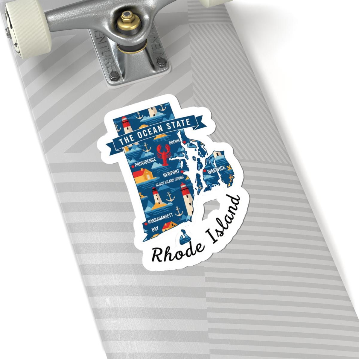 Rhode Island Sticker Pack | Ocean State Lighthouses, Lobster Art (Waterproof Vinyl)