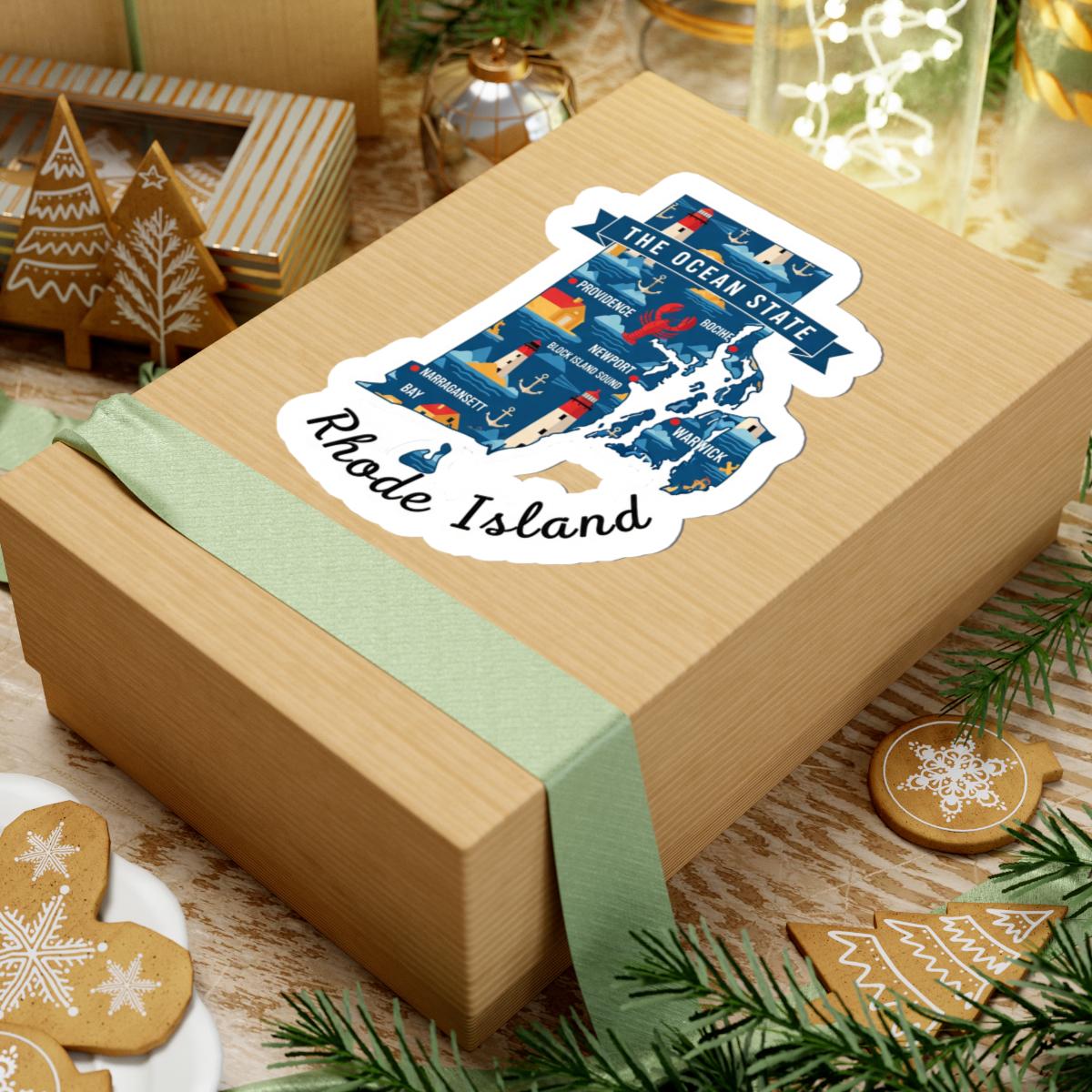Rhode Island Sticker Pack | Ocean State Lighthouses, Lobster Art (Waterproof Vinyl)