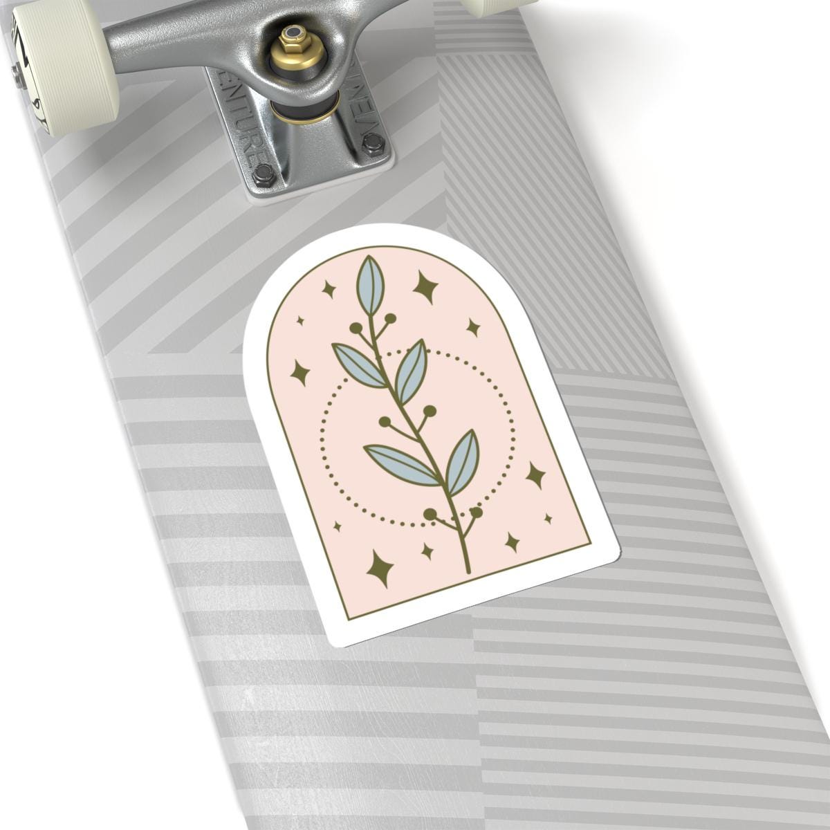 Boho Botanical Leaf Sticker | Waterproof Vinyl Art (Matte/Glossy)