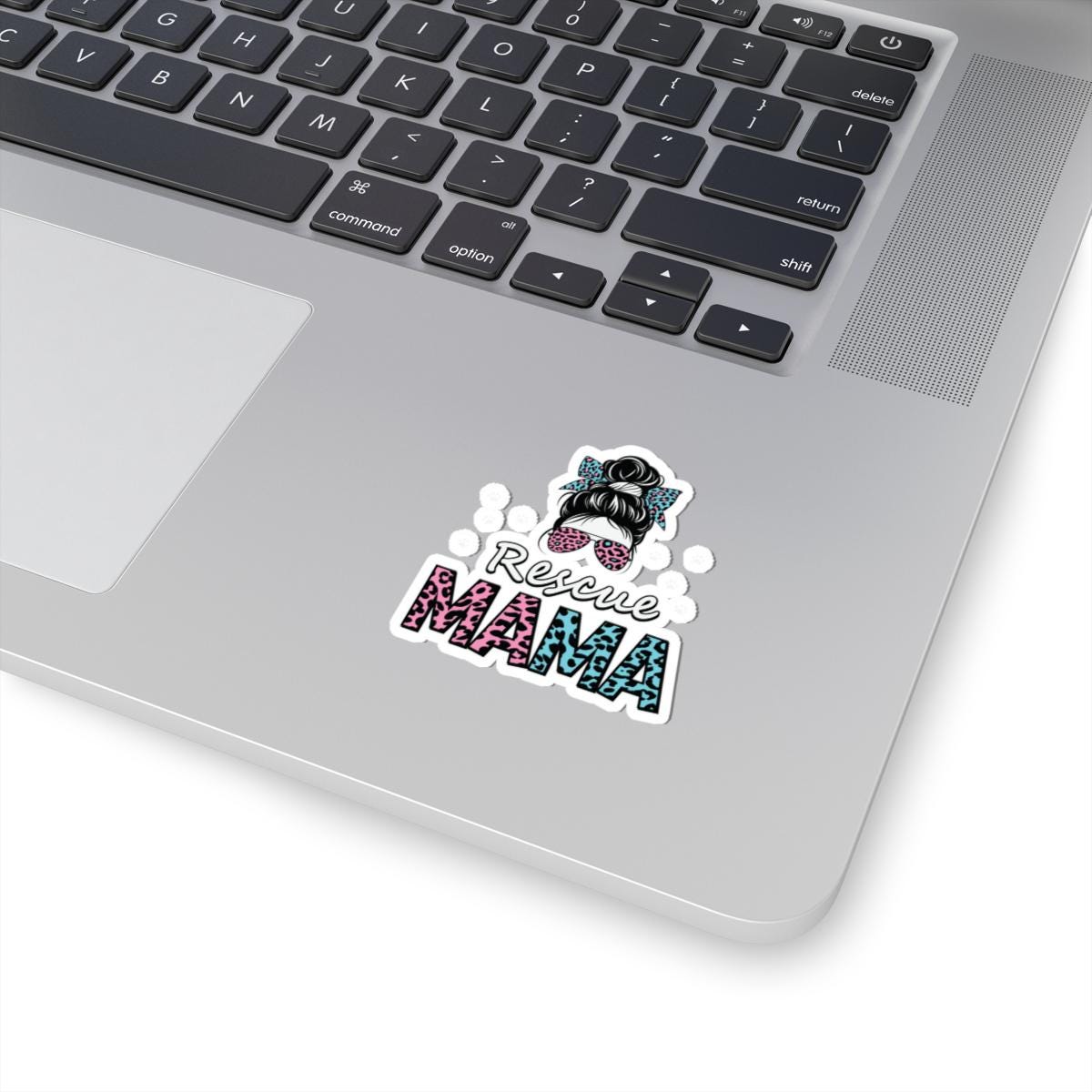ColorFlow | Rescue Mama Vinyl Sticker | Cute Animal Rescue Art Sticker | Dog Mom Gift | Waterproof Sticker Pack | Premium Decal