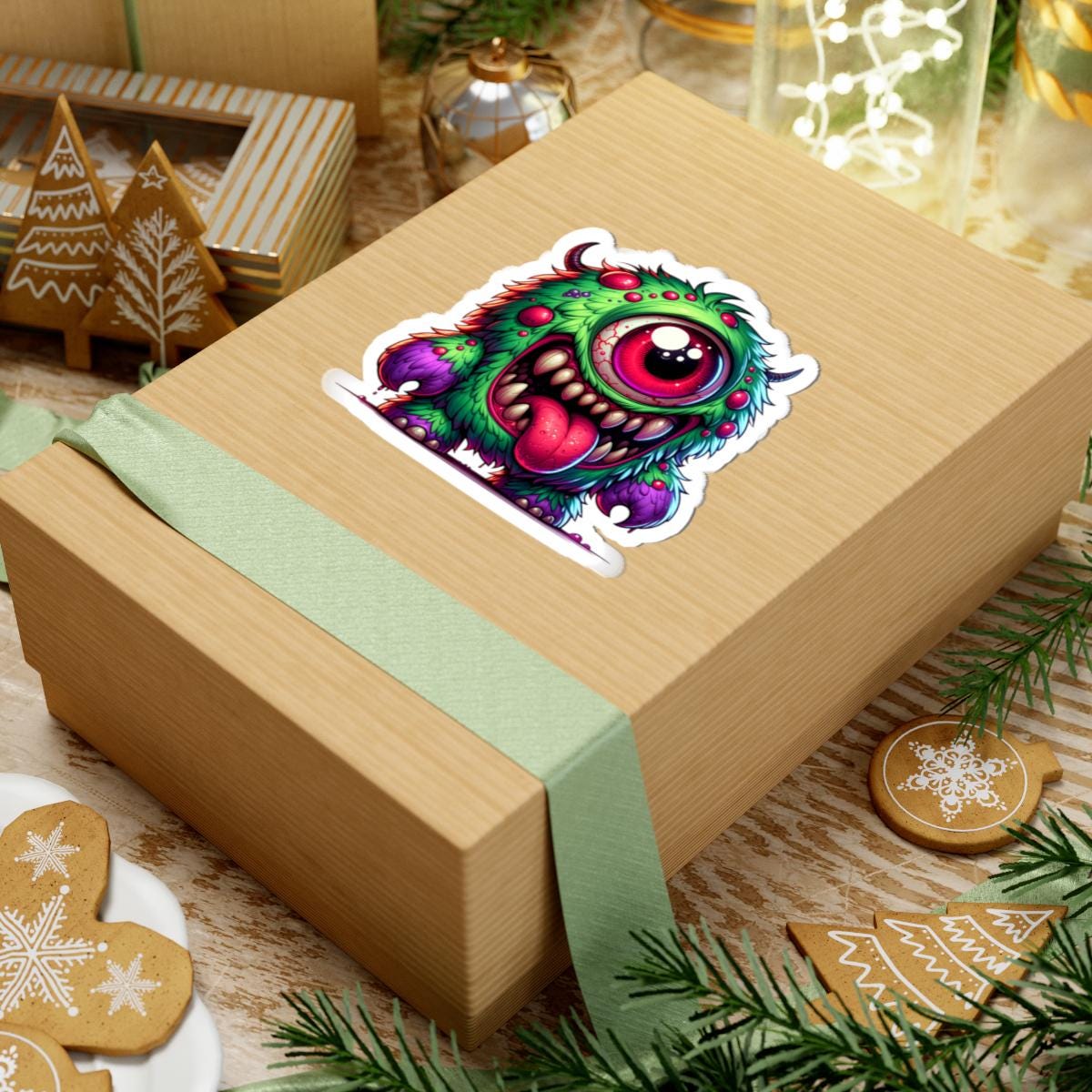 ColorFlow Monster Vinyl Sticker | Waterproof Art Decal for Laptops, Bottles