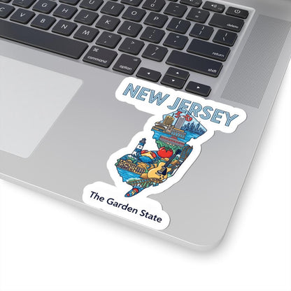 New Jersey Vinyl Sticker | Garden State Decal, Waterproof, Made in USA