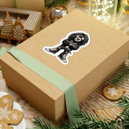 Dreadlock Bear Vinyl Sticker | Urban Streetwear, Dark (Glossy or Matte)