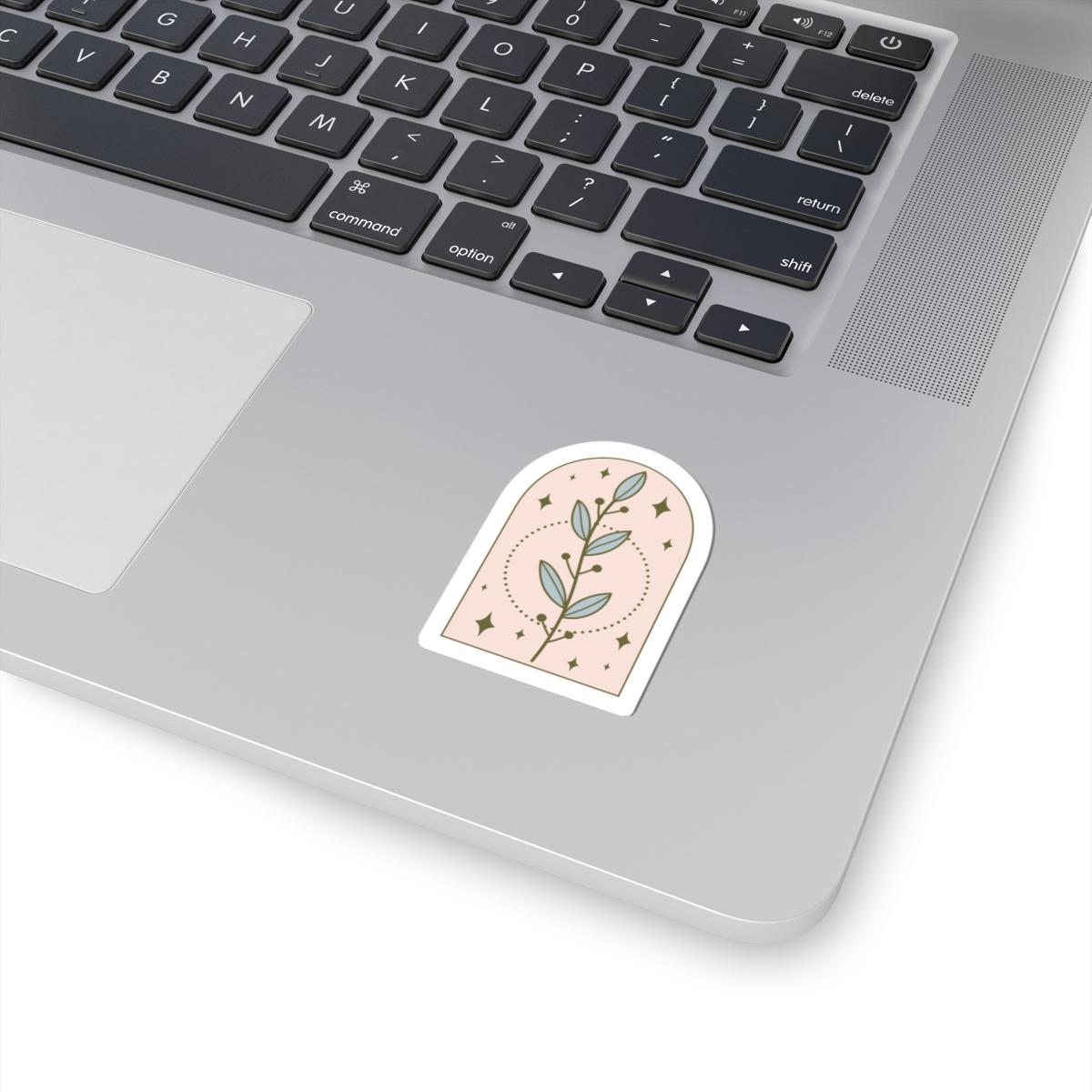 Boho Botanical Leaf Sticker | Waterproof Vinyl Art (Matte/Glossy)