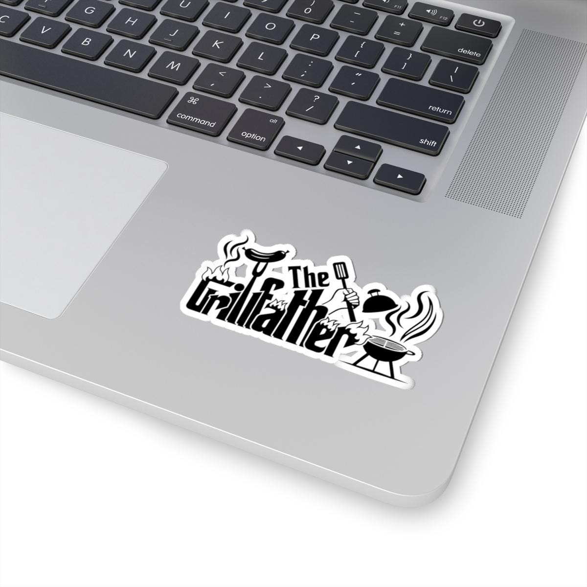 The Grillfather Sticker | Funny BBQ Grill Master Gift for Dads