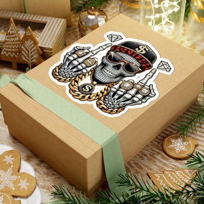 Bling Skull Vinyl Sticker | Diamond Art Waterproof Decal (Water Bottles, Laptops)