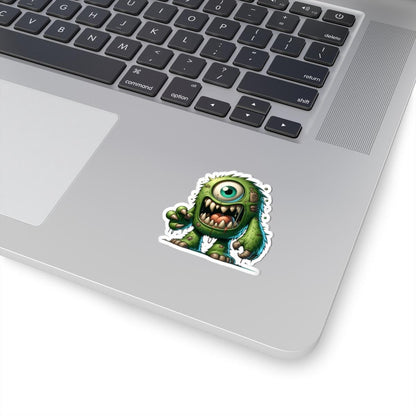 ColorFlow | Green Cyclops Monster Vinyl Sticker for Laptop Water Bottle Skateboard | Waterproof Art Decal | Fun Gift for All