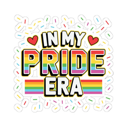 ColorFlow | In My Pride Era Sticker | Rainbow LGBTQ Vinyl Sticker | Glossy Queer Kiss Cut Sticker | Gay Pride Decor | Laptop Sticker Gift