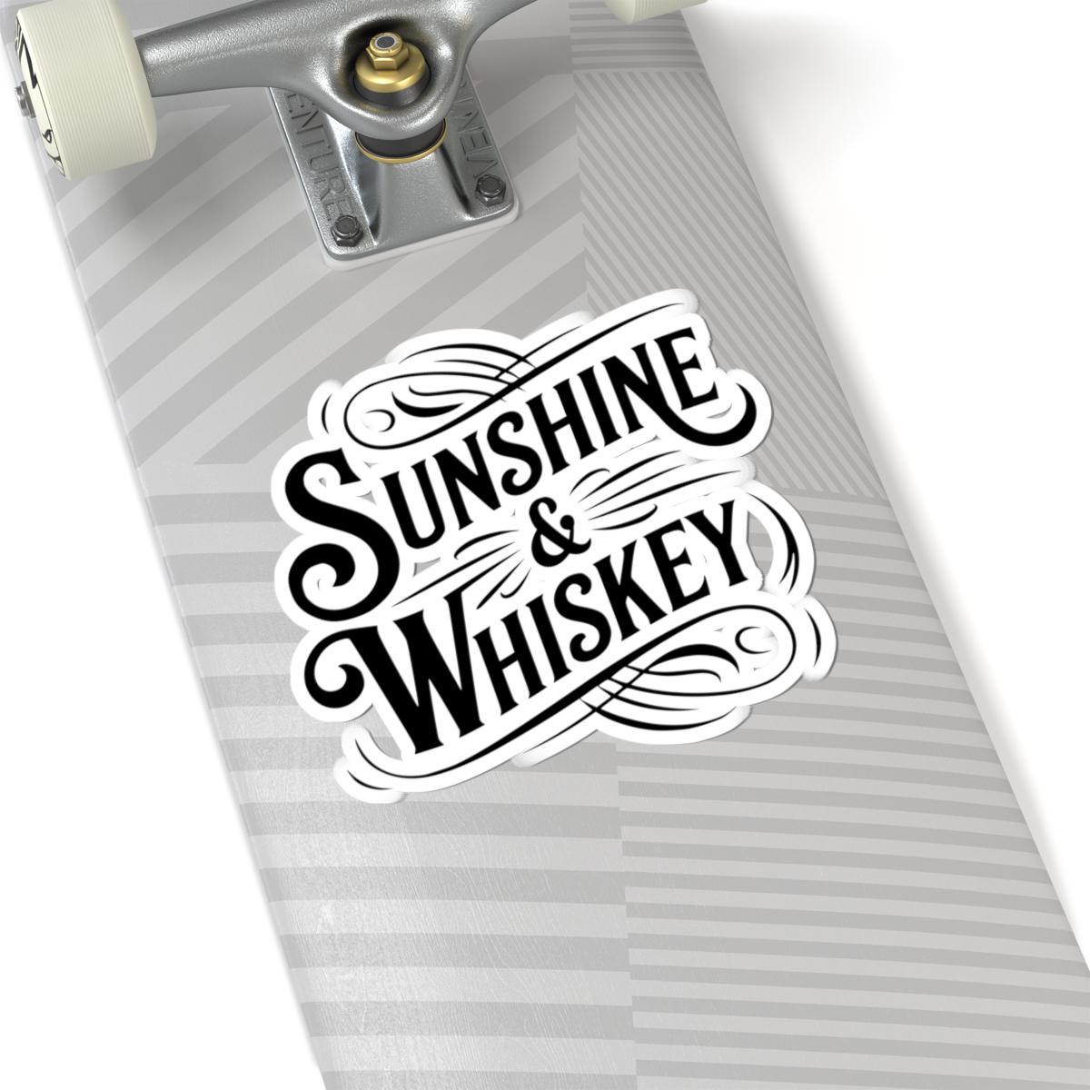 ColorFlow | Sunshine & Whiskey Retro Country Sticker | Western Boho Decal