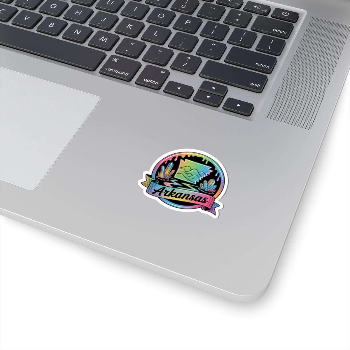 ColorFlow | Arkansas Crystal Mountain Scenic Vinyl Sticker | Natural State Travel Art Decal