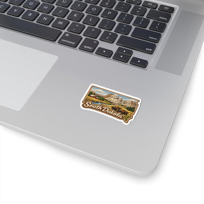 ColorFlow | South Dakota Monument Plains Vinyl Sticker | Black Hills Farmland Bison and Historic Peaks Art