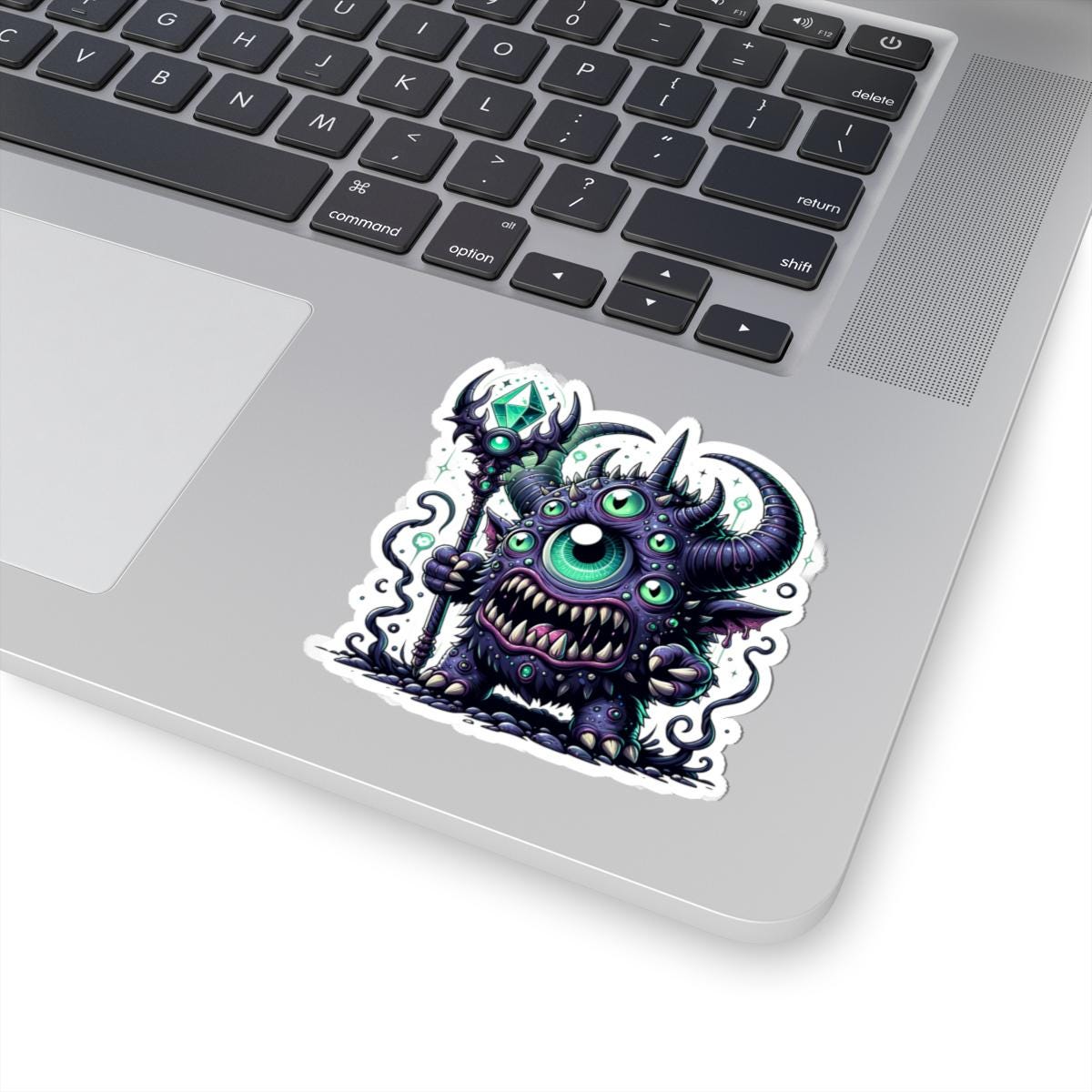 ColorFlow Multi-Eyed Cyclops Monster Vinyl Sticker | Fantasy Art Decal, Magic Creature