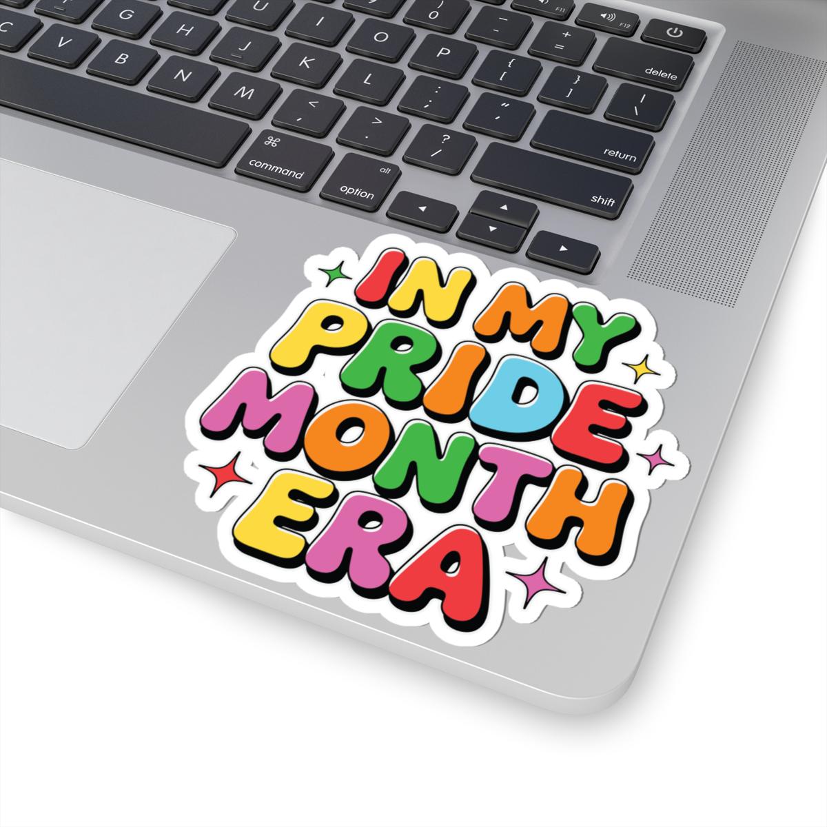 ColorFlow | In My Pride Month Era Sticker | Rainbow LGBTQ Glossy Vinyl Sticker | Queer Kiss Cut Sticker | Pride Month Laptop Decor Gift