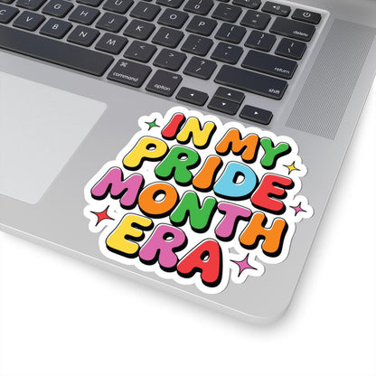 ColorFlow | In My Pride Month Era Sticker | Rainbow LGBTQ Glossy Vinyl Sticker | Queer Kiss Cut Sticker | Pride Month Laptop Decor Gift
