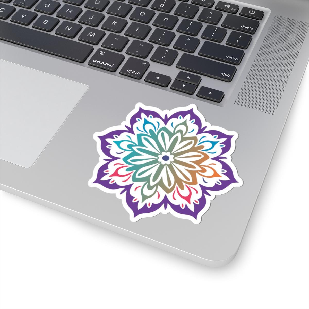 Gradient Mandala Sticker | Boho Sacred Vinyl Decal for Laptops, Journals (Waterproof)