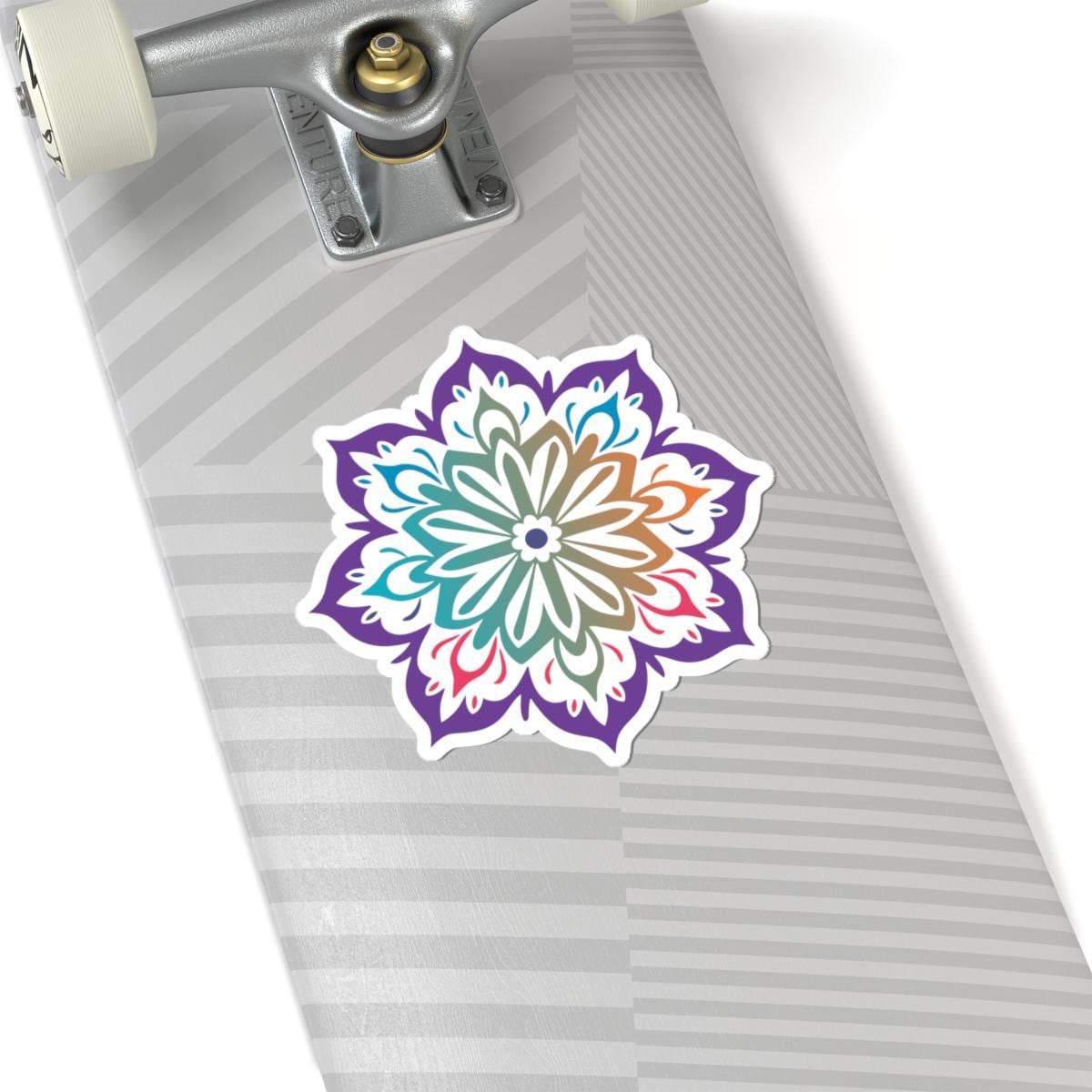 Gradient Mandala Sticker | Boho Sacred Vinyl Decal for Laptops, Journals (Waterproof)