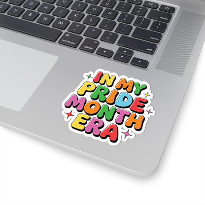 ColorFlow | In My Pride Month Era Sticker | Rainbow LGBTQ Glossy Vinyl Sticker | Queer Kiss Cut Sticker | Pride Month Laptop Decor Gift